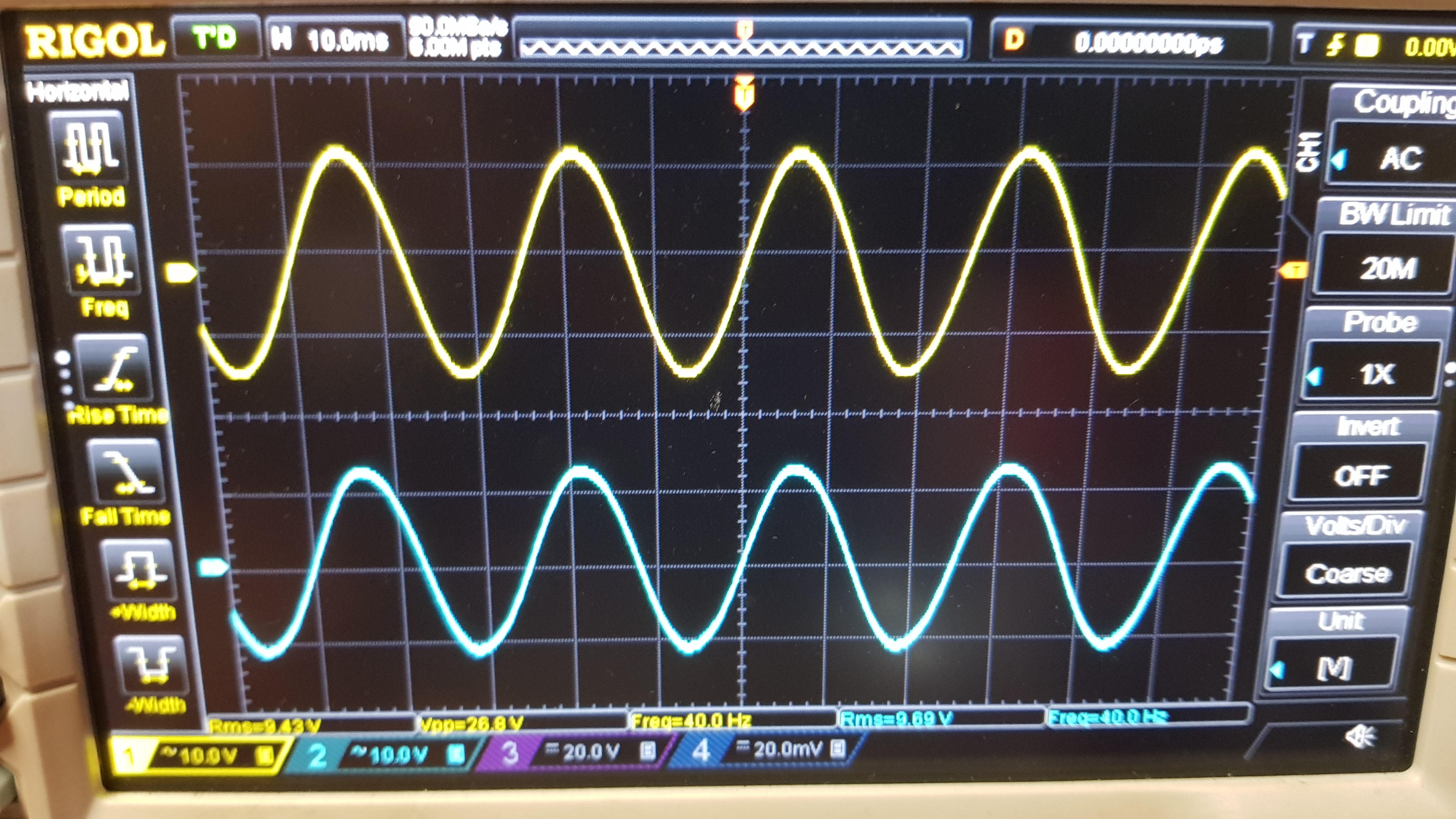 40Hz sinus